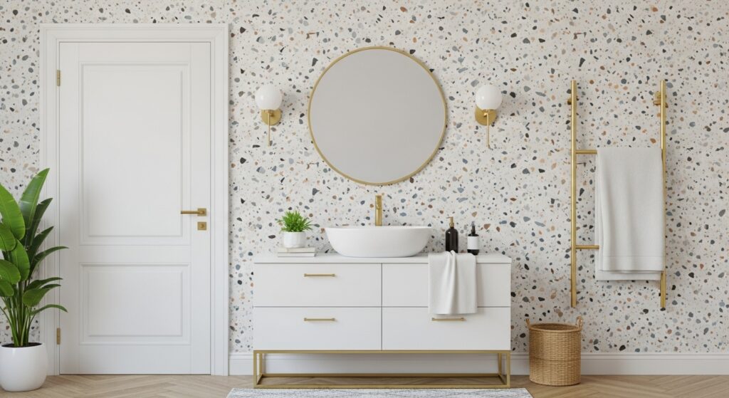 Terrazzo Pattern Wallpaper for a Modern Twist