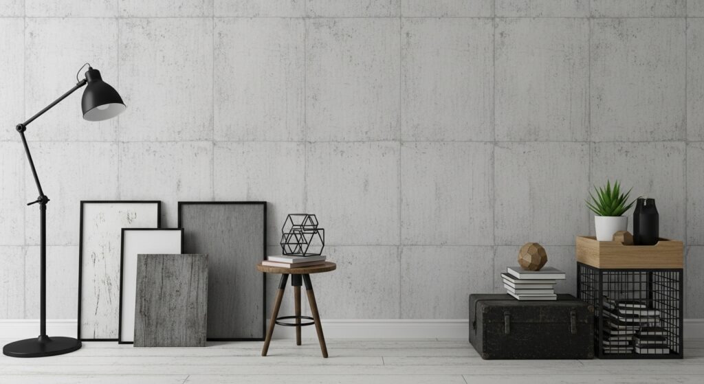 Faux Concrete Wallpaper for Urban Style