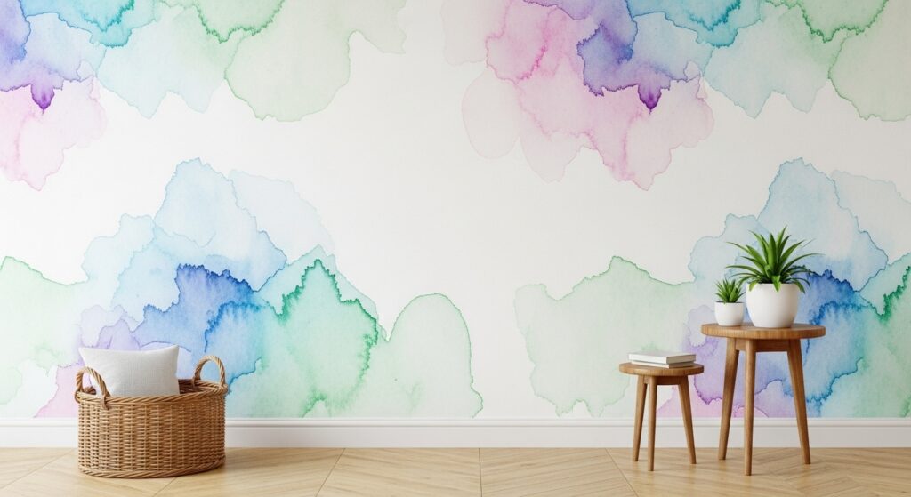 Watercolor Wallpaper for a Soft, Dreamy Effect
