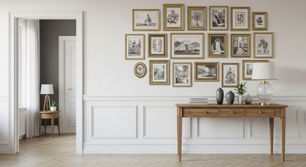 Gallery Wall-Style Wallpaper for Instant Art