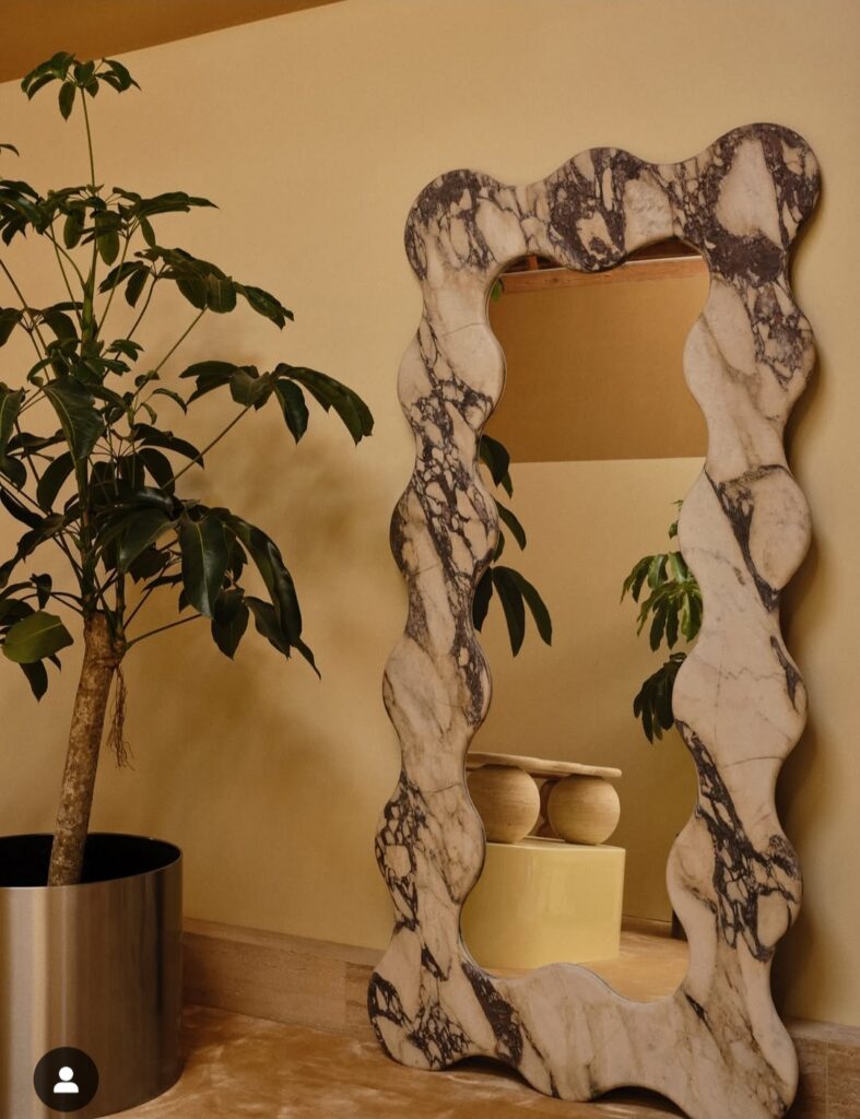 Add Luxury with Marble-Framed Mirrors