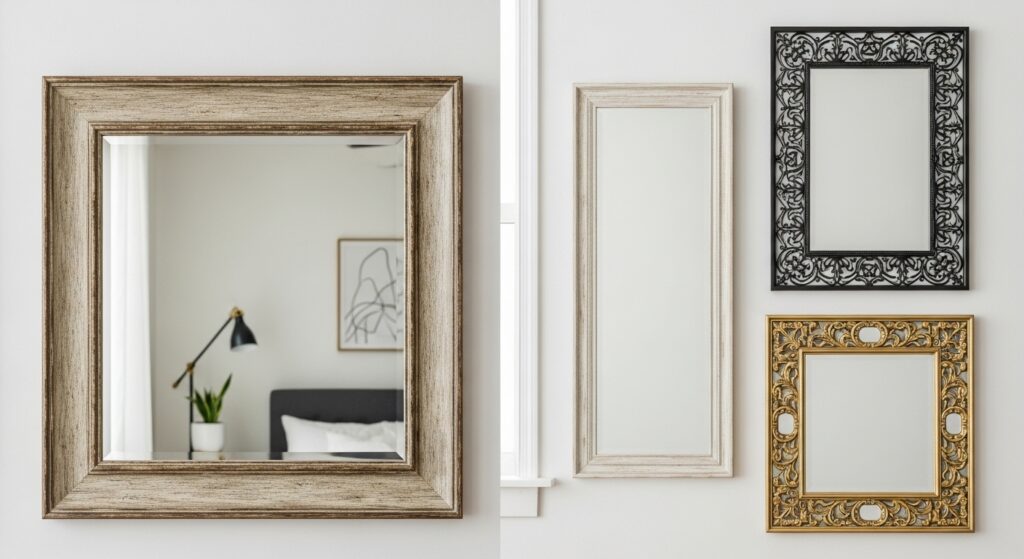 Mirrors with Decorative Frames