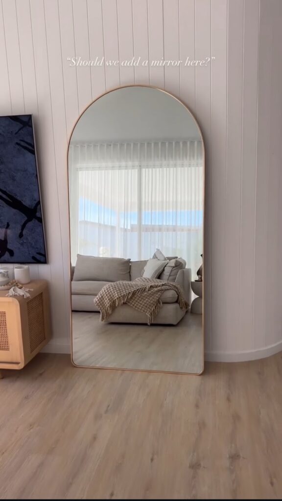 Install a Large Statement Mirror