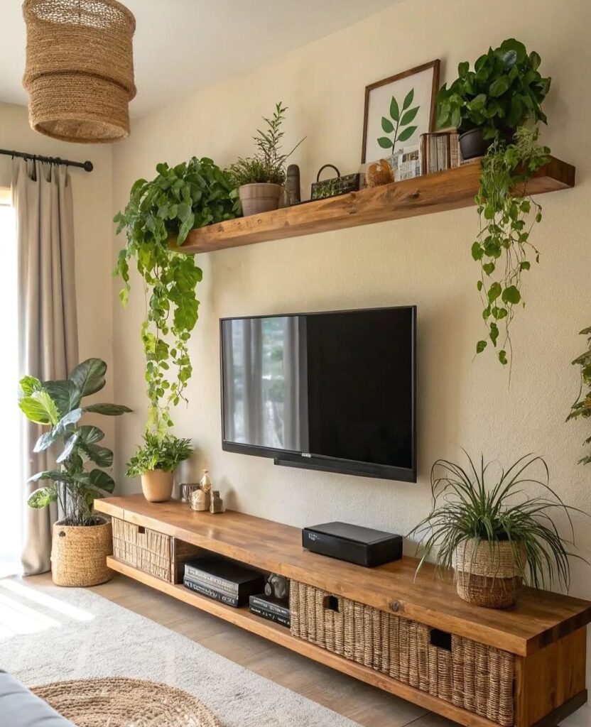 Wall-Mounted Plants: Fresh & Inviting